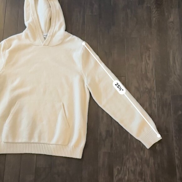 Cream Goodfellow Large Men's Hoodie Sweater - Picture 8 of 9